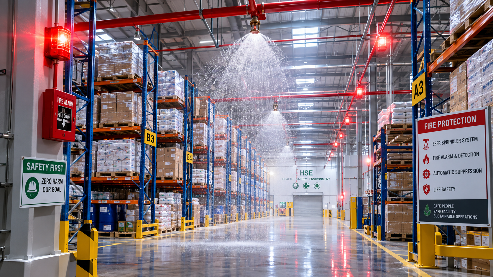 Factory Fire Extinguishing Systems, Warehouse Fire Fighting, and Warehouse Protection Guide